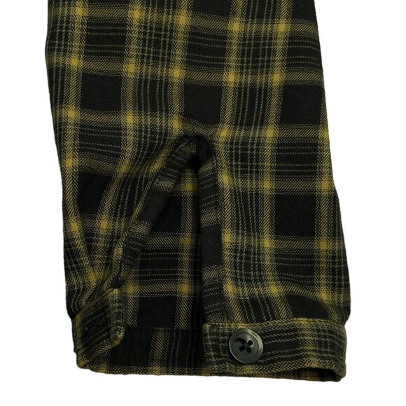 Royal Robbins Womens Button Up Plaid Green‎ Yellow Size Med Zip Pocket Elastic - Picture 9 of 9